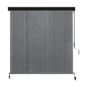 8'X6' Light Grey HDPE Covered Roller Shutter (Option: defaulttitle)