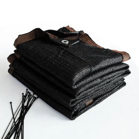 10ft*12ft Heavyweight Black Sunshade Net With Snap-on Design For Sun Protection, Windproofing, And Patio/balcony Shading. (Option: 10ft12ft)