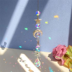 1pc; Colorful Crystals Suncatcher Hanging Sun Catcher With Chain Pendant Ornament Crystal Balls For Window Home Garden Christmas Day Party Weddin (Model: Planet Four)